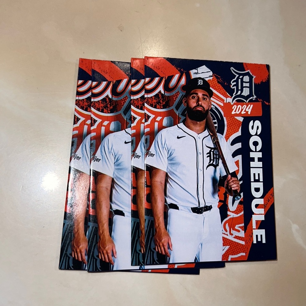 New 2024 Detroit Lions 4pc game Sceduale Pamphlets